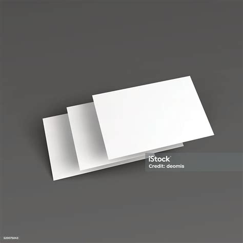 Blank Business Cards Stock Illustration - Download Image Now ...