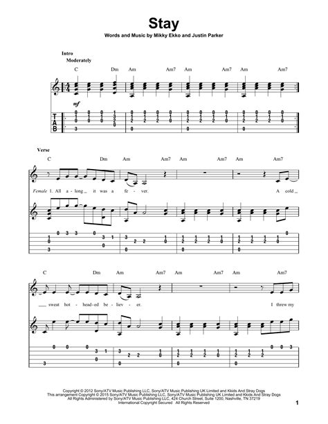 Stay by Rihanna - Solo Guitar - Guitar Instructor