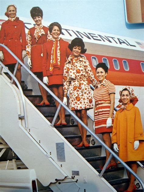 Continental flight attendants, 1960s, Seattle Museum of Flight #aviationglamourfashion | Flight ...
