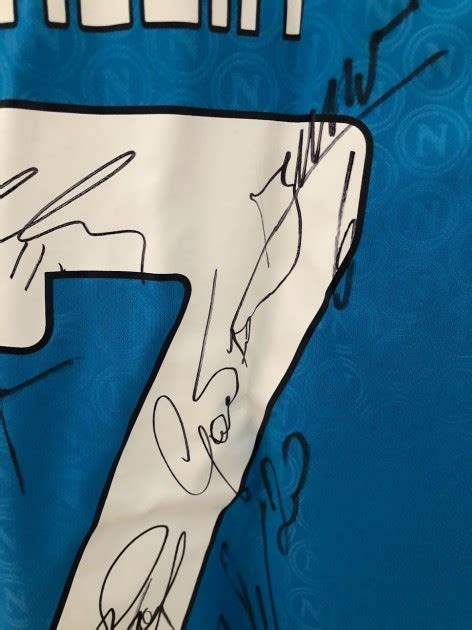 Kvaratskhelia Official Napoli Shirt, 2022/23 - Signed by the Squad ...