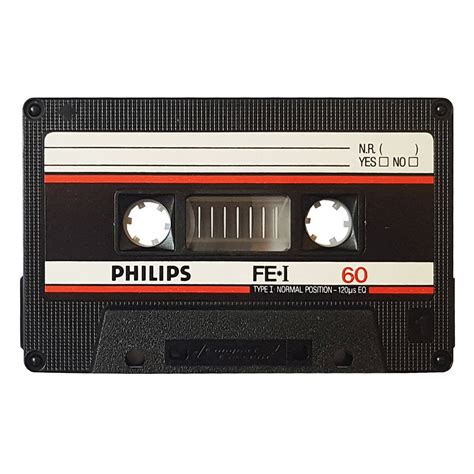 Philips FE*I 60 ferric blank audio cassette tapes - Retro Style Media