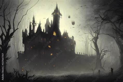 The Halloween scary castle is a big, dark, and spooky place. It has many rooms and secret ...