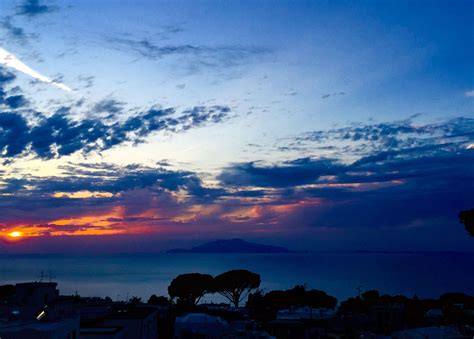 The magic of a sunset in #Capri... Capri Island, Capri Italy, Grotto, Picturesque, Wedding ...