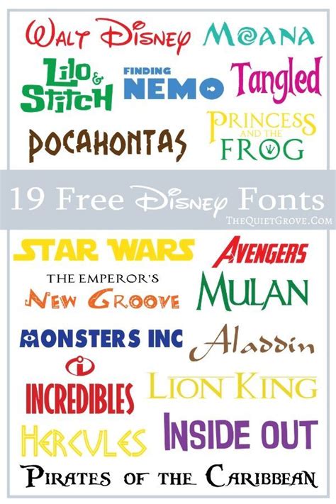 19 Free Disney Fonts | Disney font, Disney font free, Disney