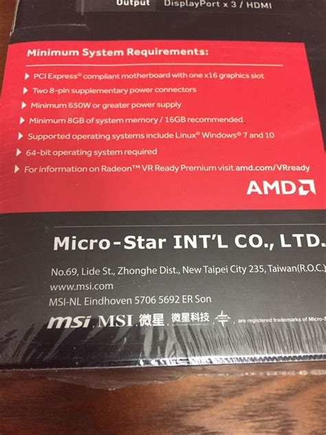 MSI AMD Radeon RX Vega 56 Air Boost OC 8GB HBM2 PCI Express x16 Video Card - New 824142156728 | eBay