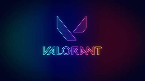 Download Neon Valorant 2k Logo Wallpaper | Wallpapers.com