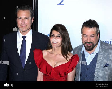 John Corbett, Nia Vardalos and Joey Fatone attending the New York premiere of My Big Fat Greek ...