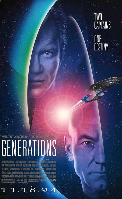 Star Trek: Generations (1994) | Star trek generations, Star trek posters, Star trek movies