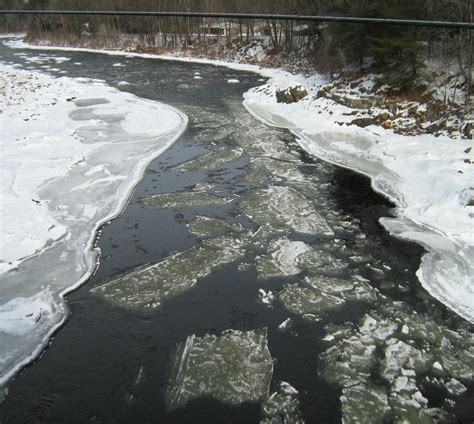 Frazil Ice at Hudson River Ice Meadows - - The Adirondack Almanack