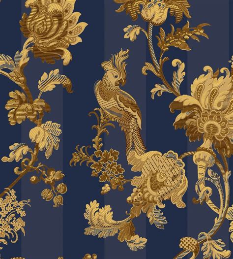 Zerzura - Royal Blue/Gold wallpaper | Martyn Lawrence Bullard | Cole & Son