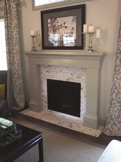 Fireplace Makeover Ideas Tile Farmhouse