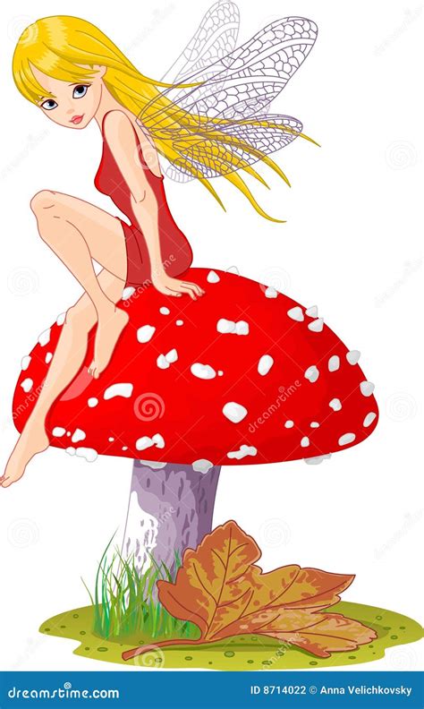 Mushroom Fairy stock vector. Illustration of fantasy, cute - 8714022