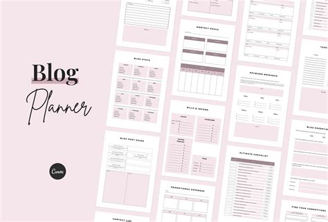 Blog Planner Canva Template – Ladystrategist Shop