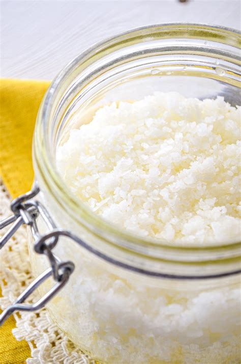 Easy Homemade Salt Scrub {Just 4 Simple Ingredients}