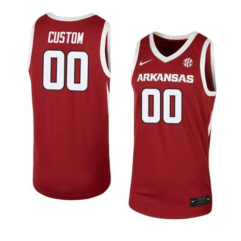 [Trending] New Arkansas Razorbacks Jersey Custom Cardinal