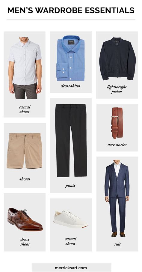 Men's Wardrobe Essentials (How to Help Your Husband's Closet) - Merrick's Art