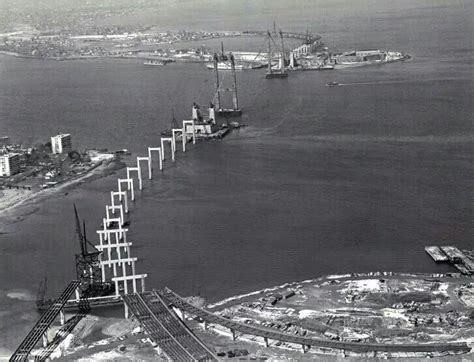 Throgs Neck bridge construction, or as I called it as a child, "toad's throat bridge"... ;-)