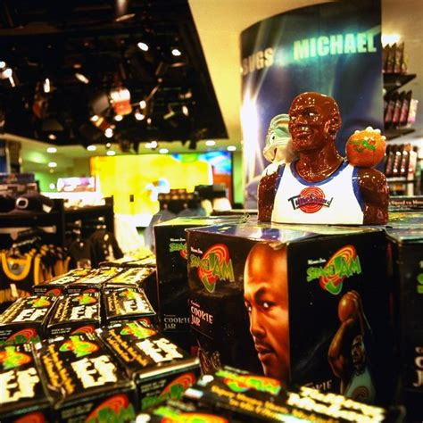 Space Jam merchandise on display at the Warner Bros. Studio Store ...