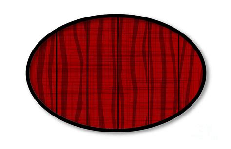 Red Wooden Oval Background Digital Art by Bigalbaloo Stock - Pixels