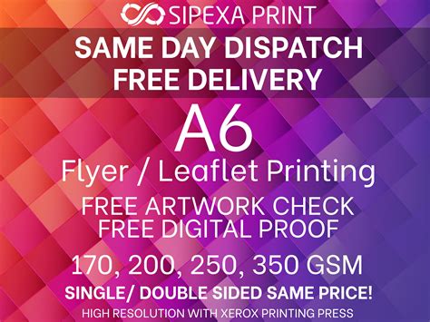 A6 Flyer A6 Leaflet Custom Flyer Leaflet Printing in Full | Etsy