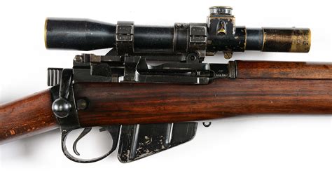 Lot Detail - (C) BRITISH BSA LEE-ENFIELD NO. 4 MK. I (T) BOLT ACTION .303 SNIPER RIFLE.