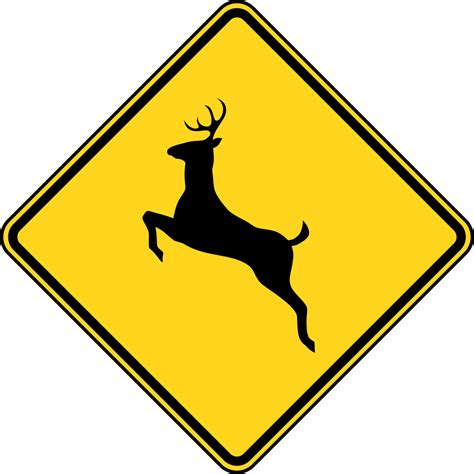 Deer Crossing, Color | ClipArt ETC