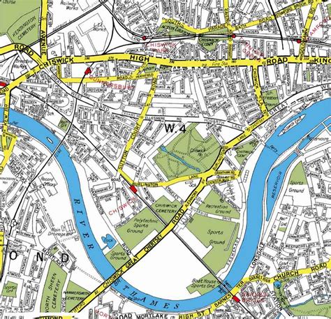 Timeline of historic maps; Chiswick through the centuries