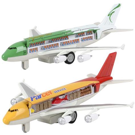 Buy ArtCreativity Diecast Pullback Super Jumbo Airplanes with 3D Anatomy View, Set of 2, Diecast ...