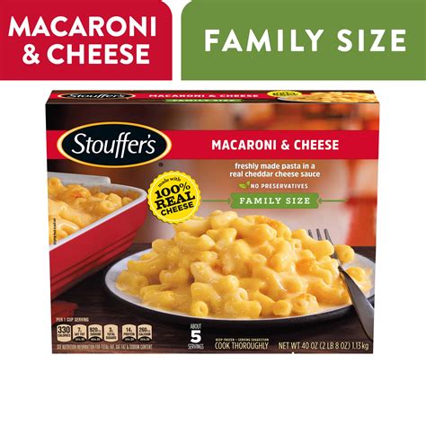 Stouffer's Macaroni and Cheese Thanksgiving Side Meal, 40 oz (Frozen) - Walmart.com