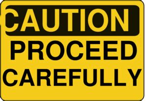 Caution Proceed Carefully Clip Art at Clker.com - vector clip art online, royalty free & public ...