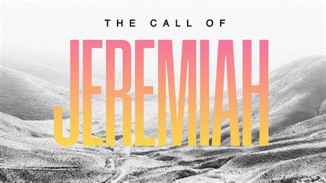 Pt. 1 The Call Of Jeremiah | Christ Community Church