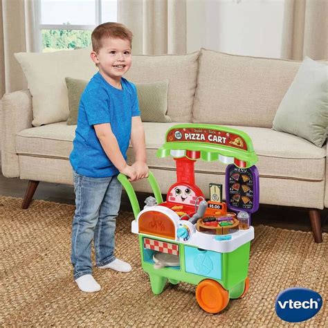 Leapfrog Build-a-Slice Pizza Cart Pretend Food Toddler Toy