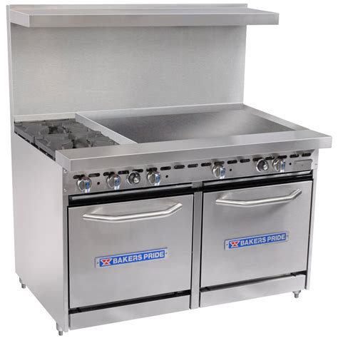 Bakers Pride Restaurant Series 48-BP-2B-G36-S20 Liquid Propane 2 Burner ...