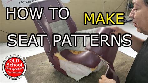 Watch this first! Learn how to make seat patterns for auto upholstery - YouTube