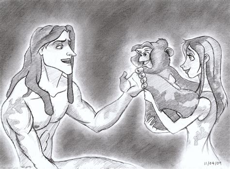 Tarzan and Jane - Walt Disney's Tarzan Fan Art (34592575) - Fanpop ...