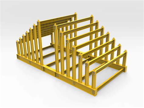 Sloping Vertical Steel Plate Rack - Bend-tech Group