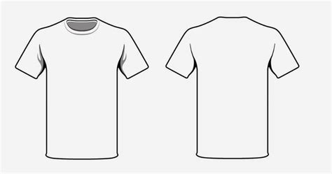 Free Blank Tee Shirt Template | Blank t shirts, Shirt template, T shirt ...