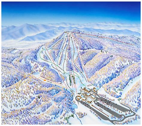 Beech Mountain Resort Piste Map | Plan of ski slopes and lifts | OnTheSnow