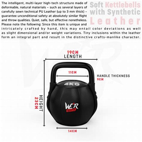 Soft Kettlebells with Synthetic Leather