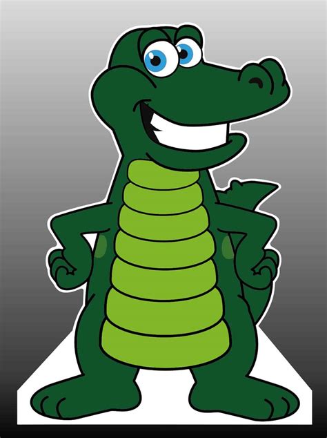 Gator Mascot Cut-Out Standee Life-Size - Mascot Junction