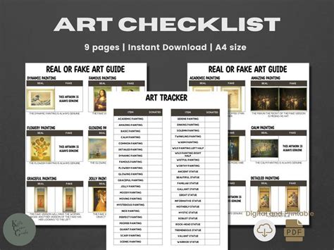 ACNH Art Checklist | 2.0 Update | Real or Fake Art Guide | Museum | Digital Guide | Art Catalog ...