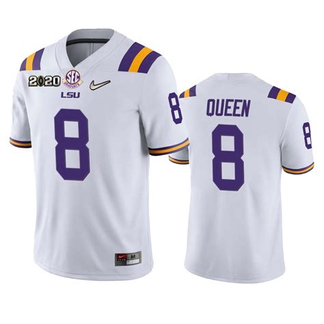 Patrick Queen LSU Tigers 2020 National Championship White Jersey – Www ...