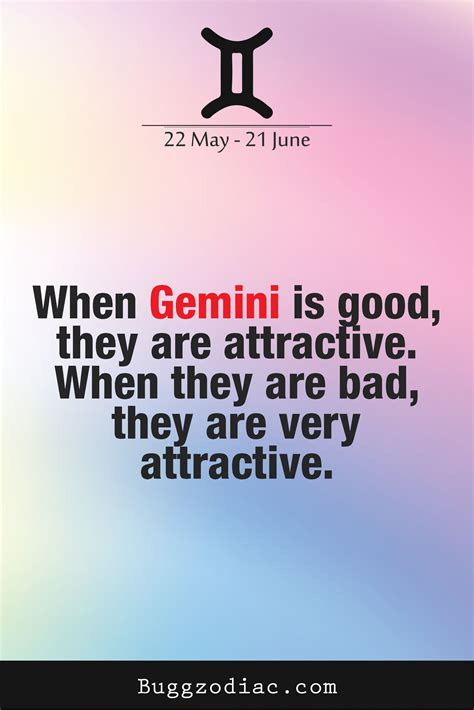 When #Gemini is good, they are attractive. When they are bad, they are ...