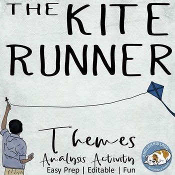 The Kite Runner Themes Textual Analysis Activity | Ap literature, Post reading activities, The ...