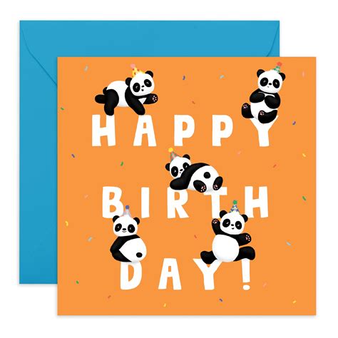 Birthday Card Happy Birthday Card Panda Illustration - vrogue.co