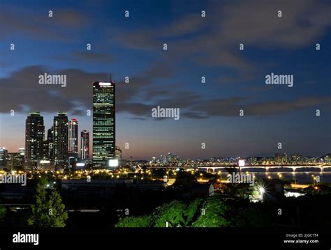 the night view of Seoul Stock Photo - Alamy