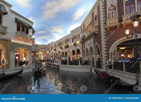 A Gondola Ride at the Venetian Resort, Las Vegas, NV, USA Editorial ...