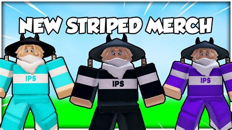 *NEW* Official Striped IPS Merch (Roblox Bedwars) - YouTube