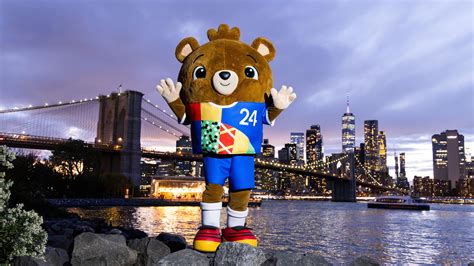 Albärt's US adventure: EURO 2024 mascot and trophy head Stateside ...