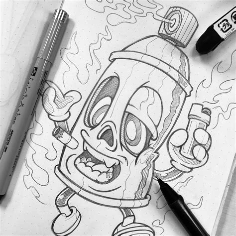 Bingkai Graffiti Characters Sketches Outlines - IMAGESEE